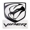 Dodge Viper Embossed Shaped Metal Wall Sign - 15.5" x 16.25"